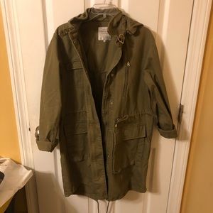 Zara Green Trench coat